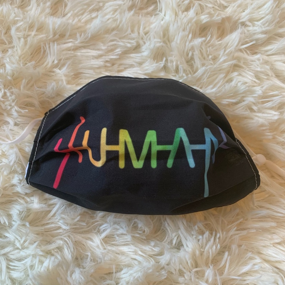 NEW “Human” pride face mask